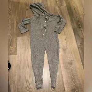 Kate Quinn Long sleeve hooded wide rib union suit Sz 3T